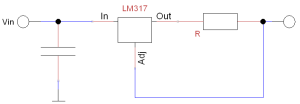 LM317 jako proudový zdroj