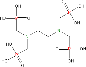 Struktura ligandu EDTMP