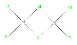Struktura dimerního chloridu hlinitého
